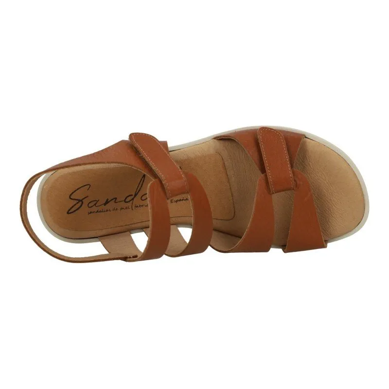 1725 Sandalias de cuña color CUERO
