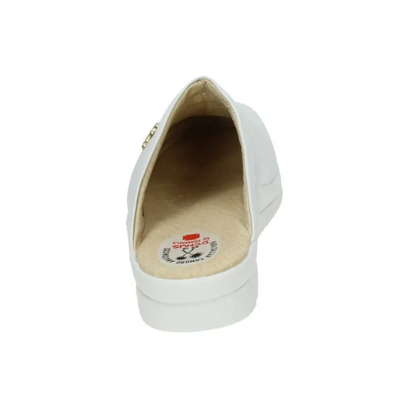 6250 ZUECOS DE PIEL color BLANCO