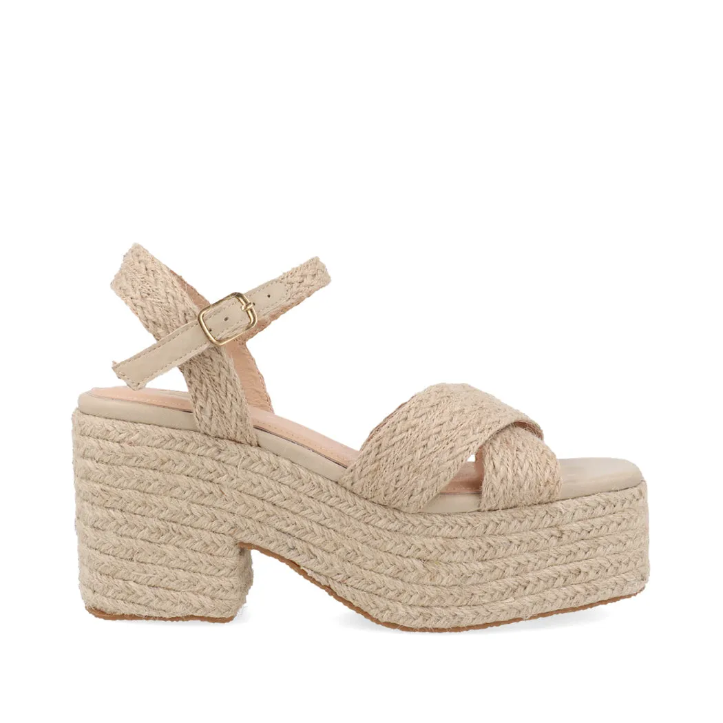 Alpargata Casual Trender color Natural para Mujer