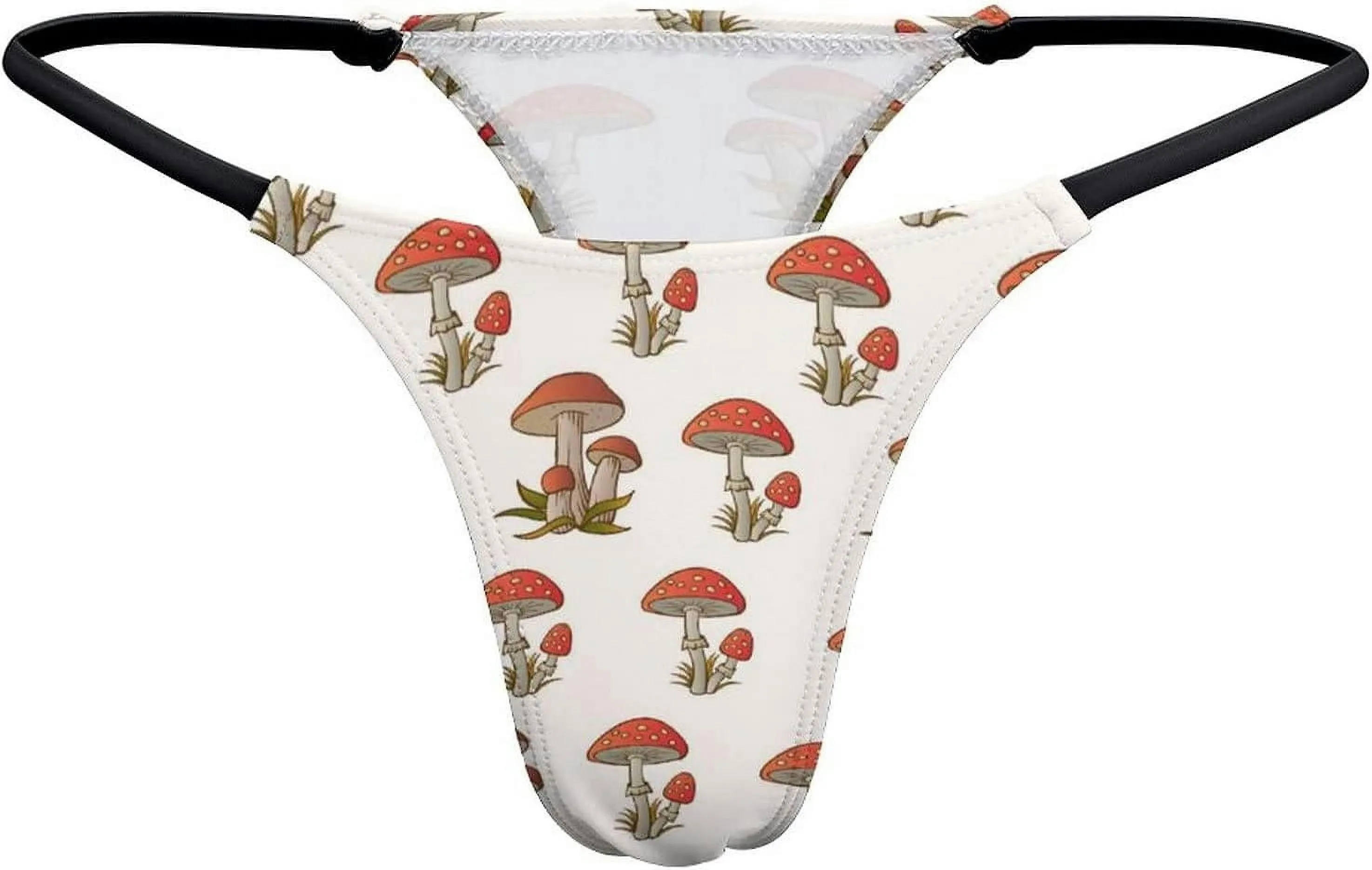 AMANITA RED MUSHROOM GSTRING THONGS WOMEN'S TBACK UNDERWEAR PANTYWE449