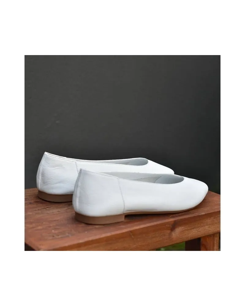 Bailarina de piel top3shoes 20538