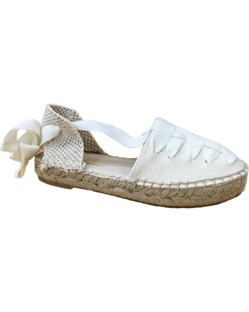 Bailarinas YOWAS  de Niña ALPARGATA LINO  BEIGE
