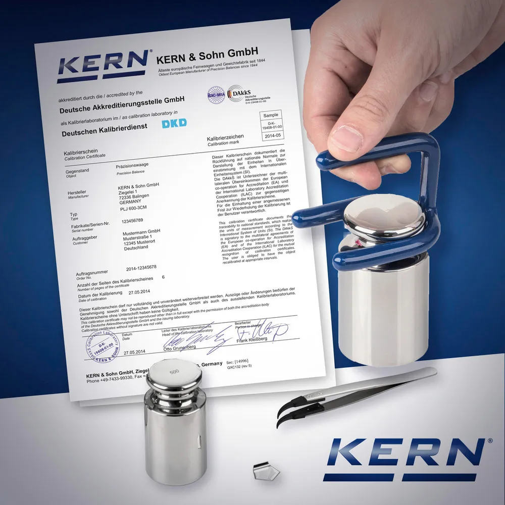 Balanza KERN con cert.calibr. DAkkS > 2,9 t ≤ 6,0 t