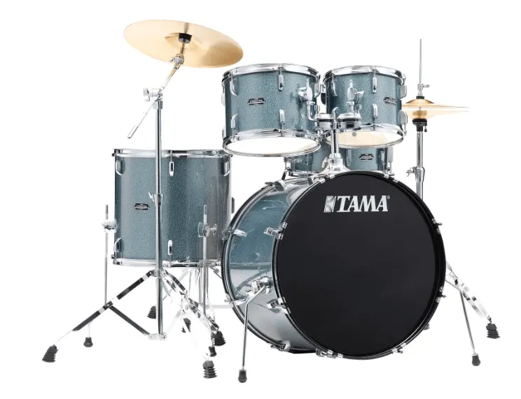 BATERIA TAMA STAGESTAR ST52H5CSEM AZUL+BASES+SILLA Y PLATILLOS 