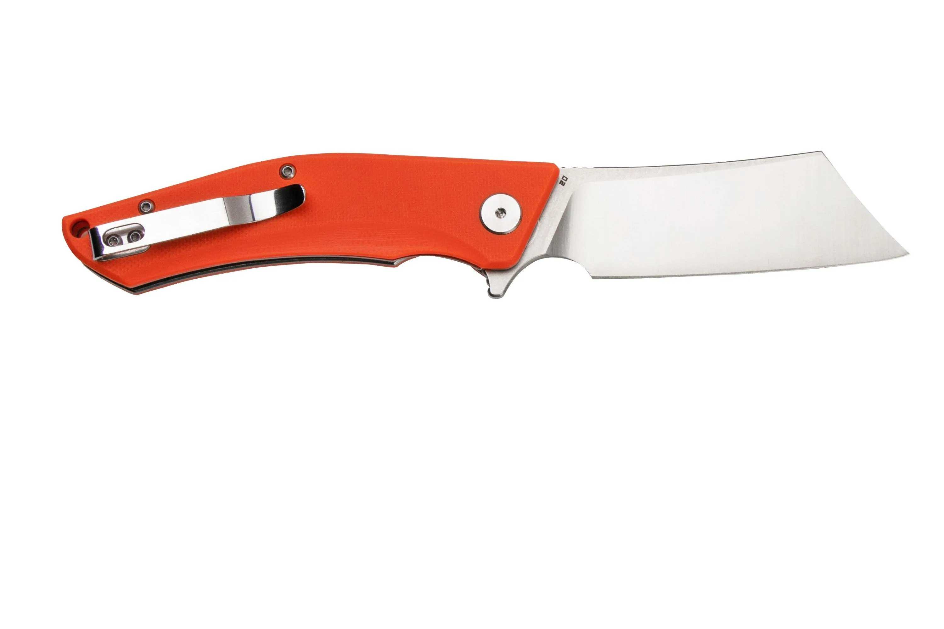 Bestech Cubis BG42D Stonewashed & Satin, Orange G10, navaja