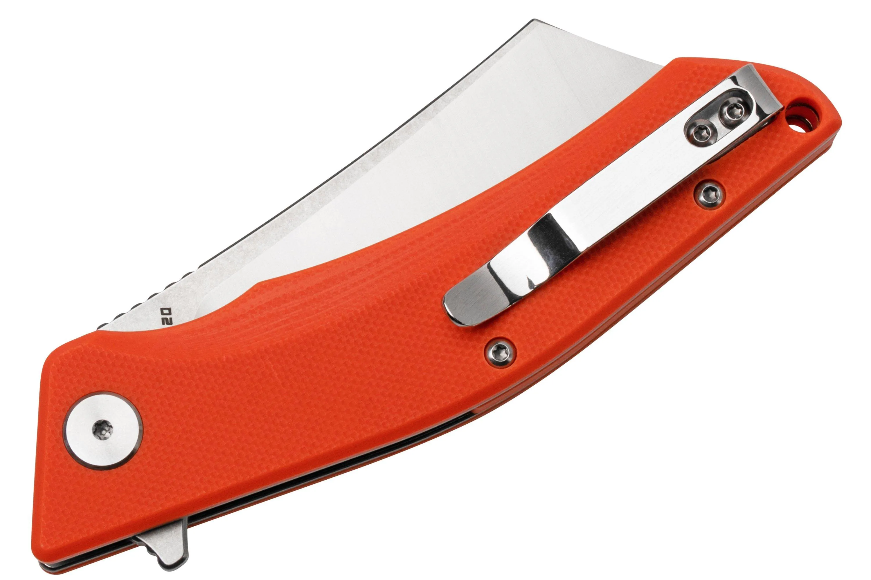 Bestech Cubis BG42D Stonewashed & Satin, Orange G10, navaja