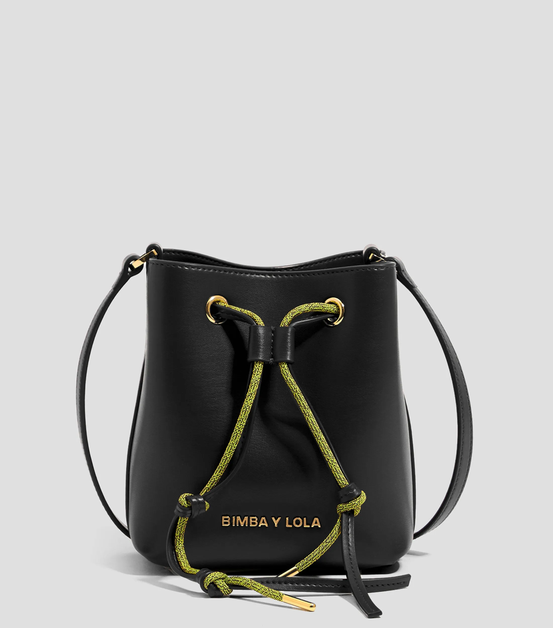 Bimba y Lola Bolso bucket mini en piel negro Chihuahua Mujer