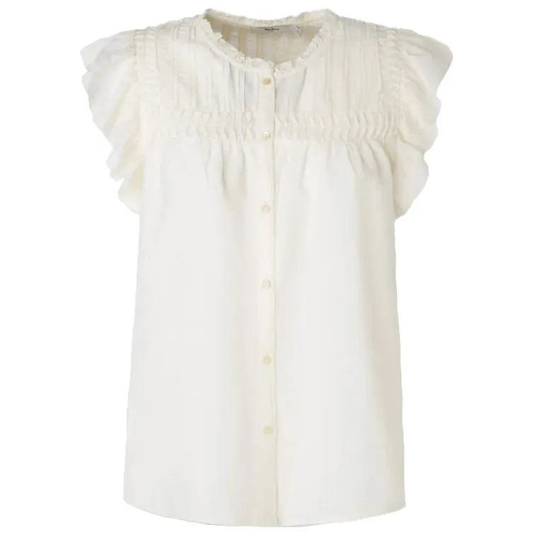 BLUSA CON DETALLES PLISADOS MUJER PEPE JEANS