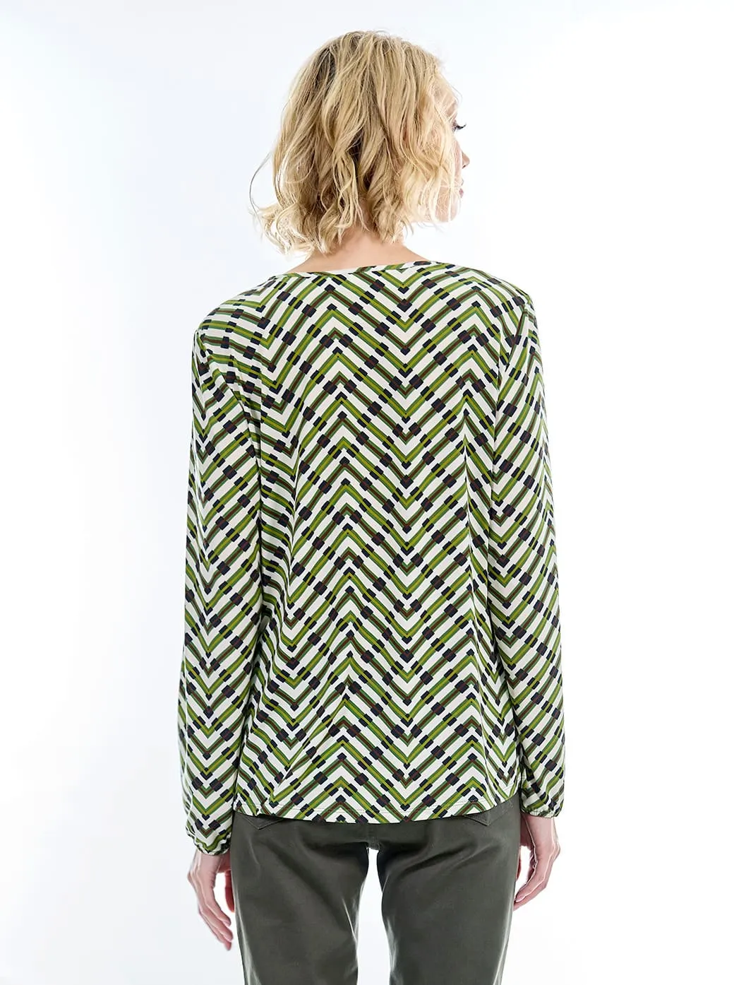 Blusa verde estampada Lorelei