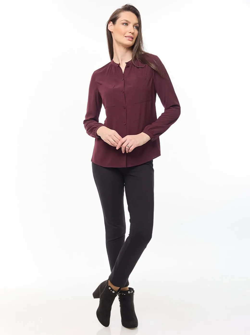 Blusa vino Geraldine