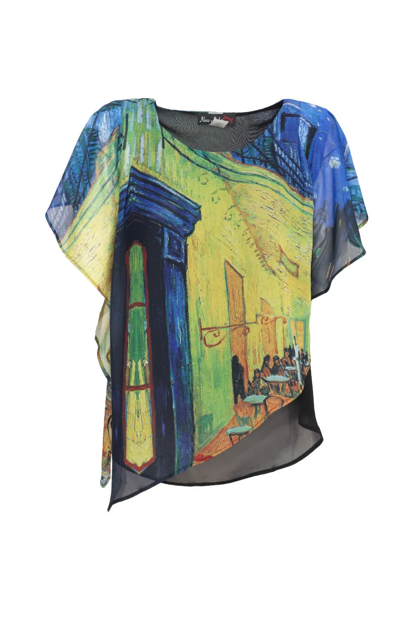 Bluson de Gasa Estampado Nina Lecker 11121