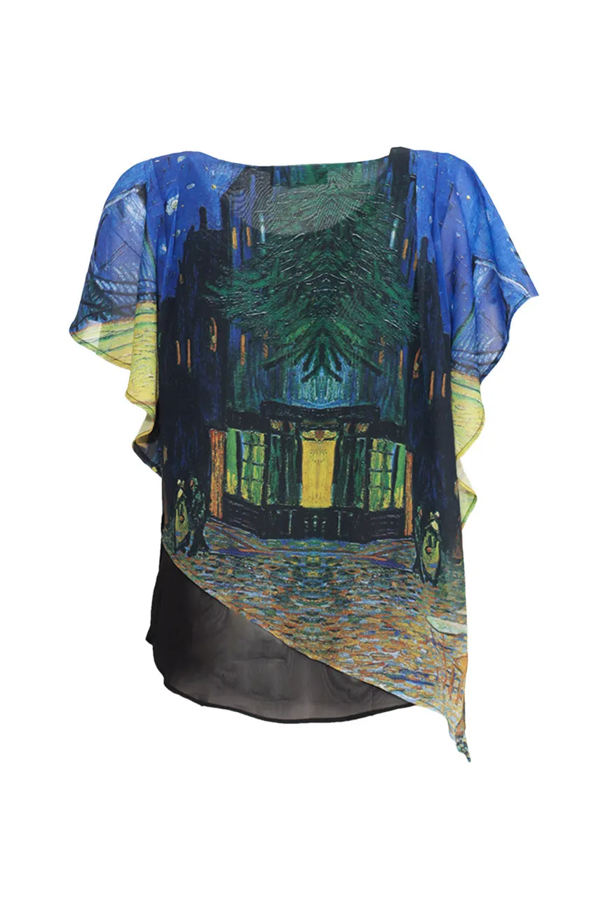 Bluson de Gasa Estampado Nina Lecker 11121