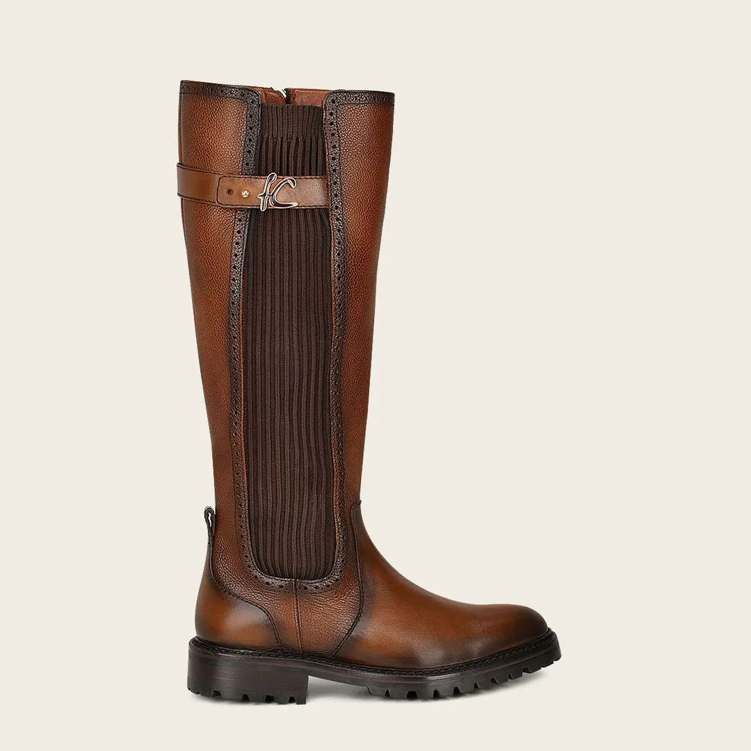 Bota casual en piel genuina para dama
