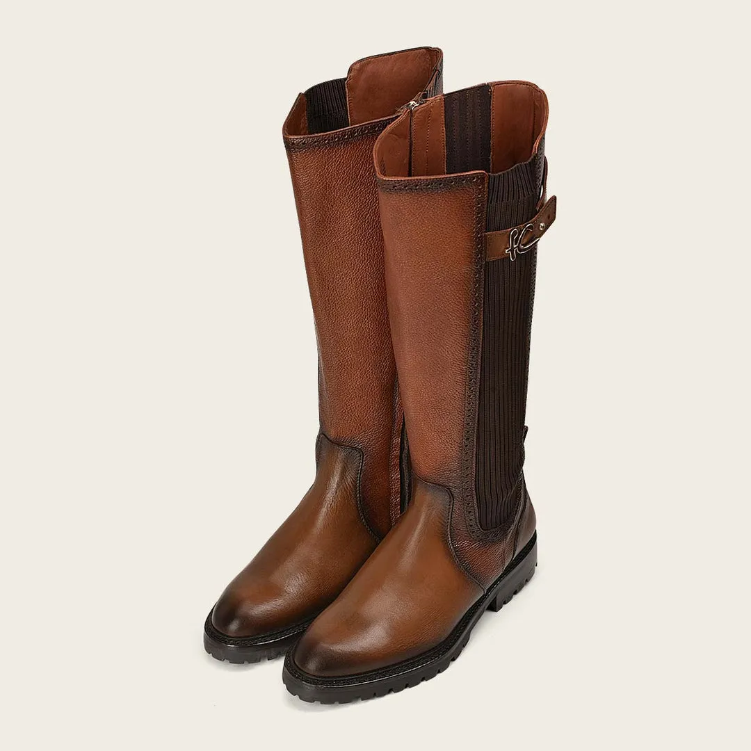 Bota casual en piel genuina para dama