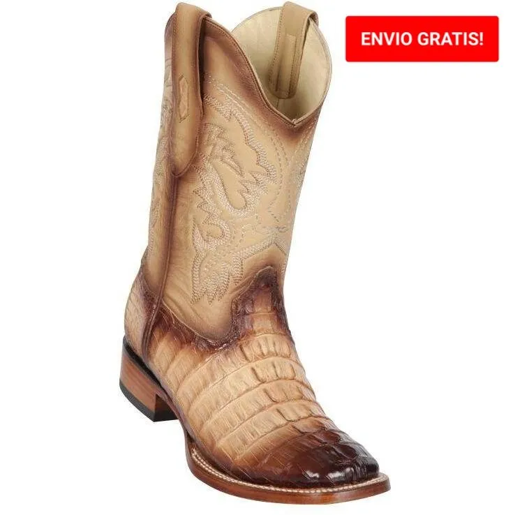 BOTAS DE COCODRILO CAIMAN COLA HORMA CUADRADA AMPLIA LAB8220115