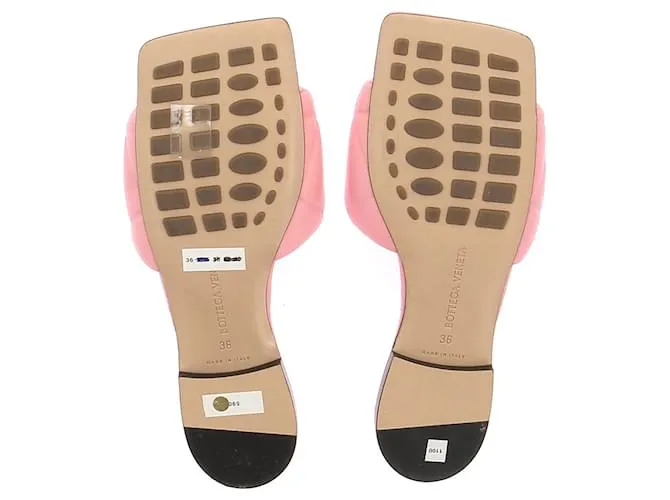 BOTTEGA VENETA Sandalias T.UE 36 Cuero Rosa 