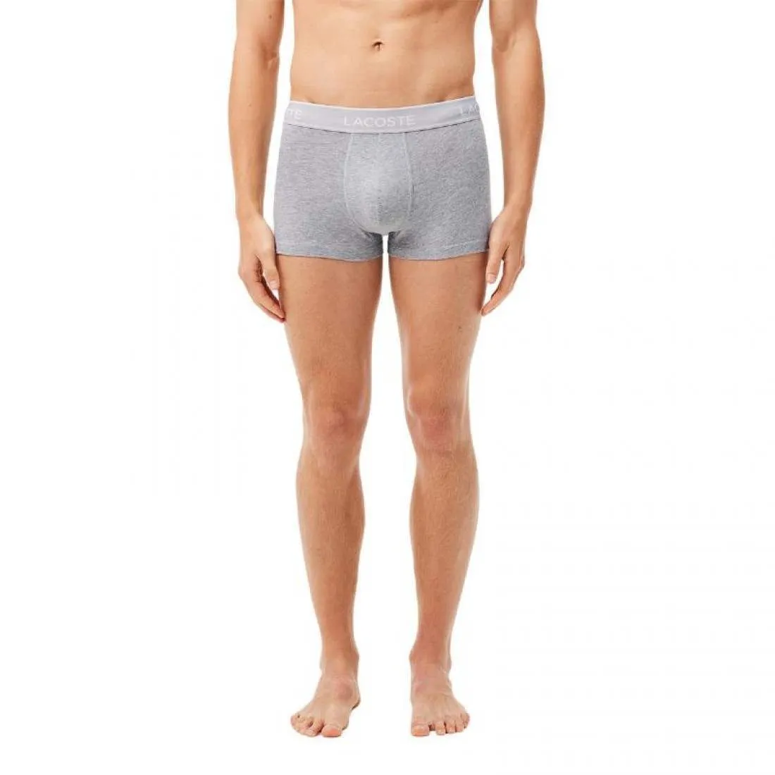 Boxers Lacoste Casual Negro Blanco Gris 3 Unidades | LACOSTE