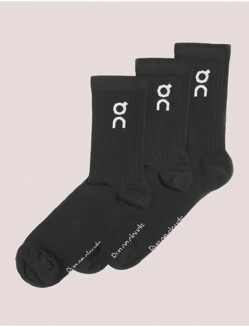 CalcetÍn On Running Logo Sock  Negro