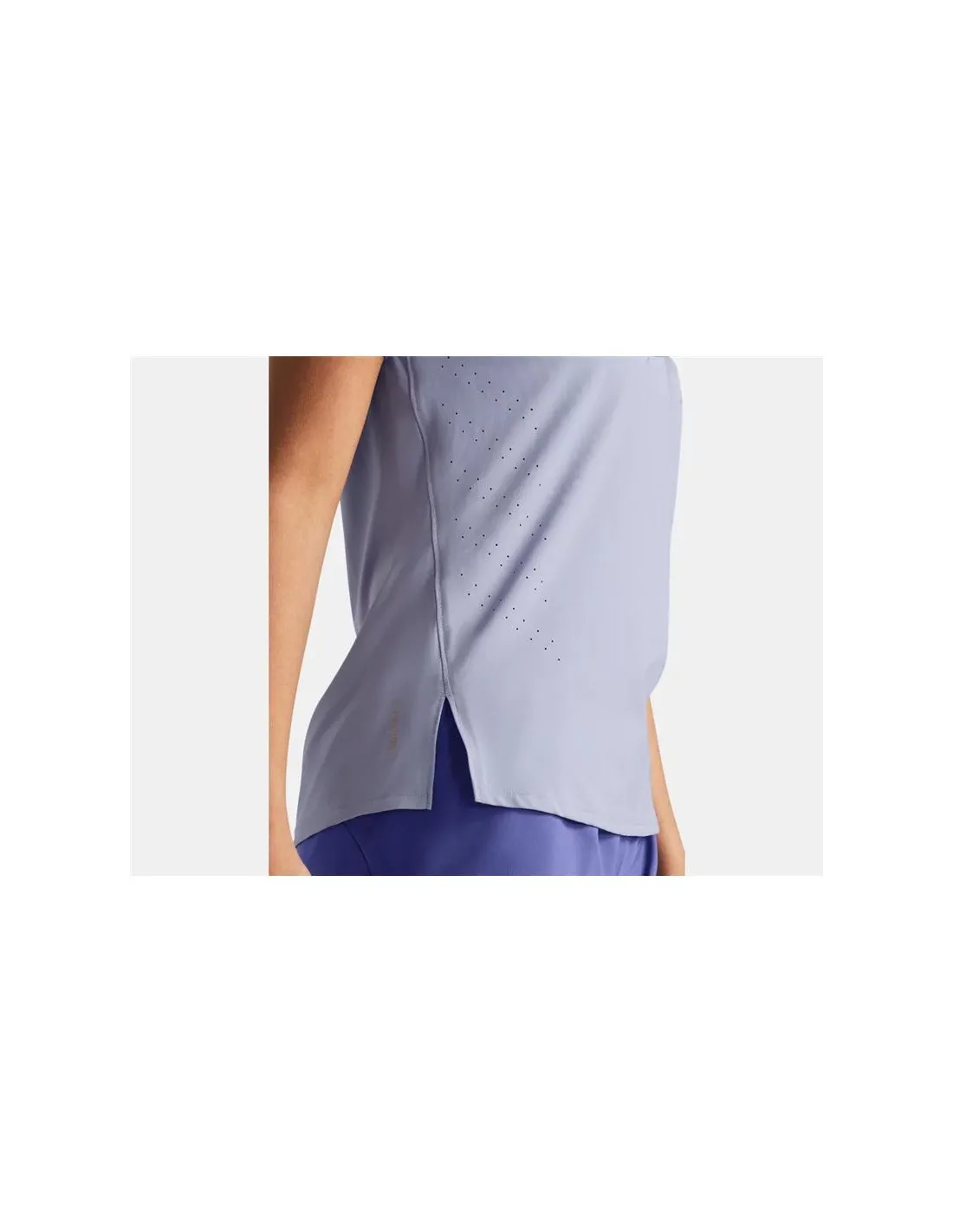 Camiseta de Running Under Armour Launch Elite SS Mujer Morado