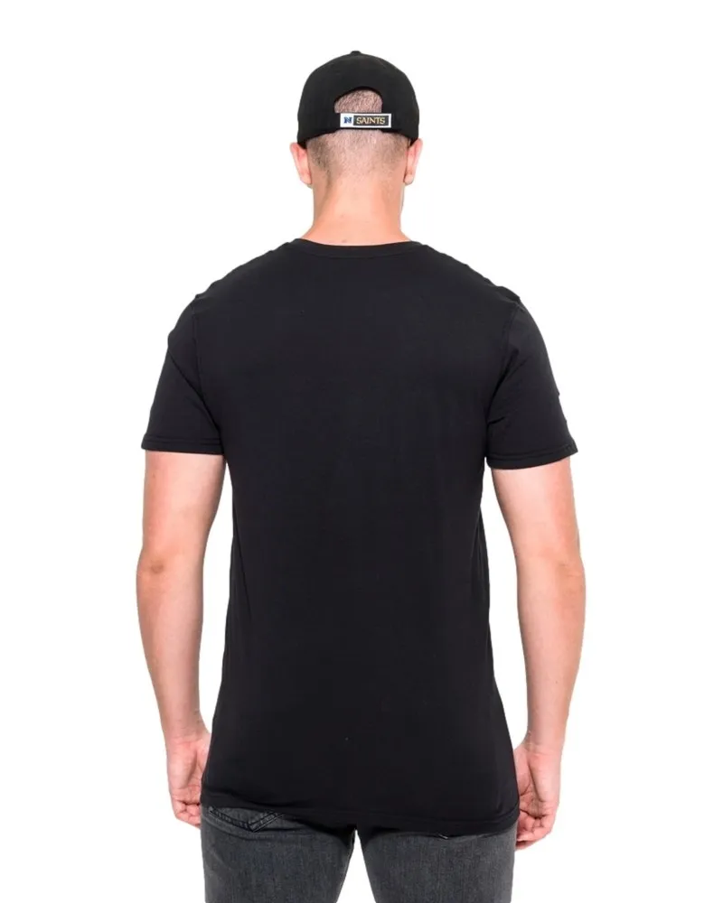 Camiseta new era negra saints team logo tee