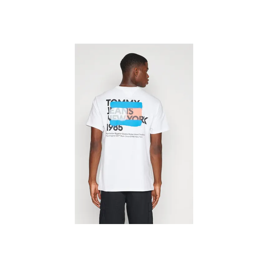 Camiseta Tommy Jeans Graffitti Tee Para Hombre