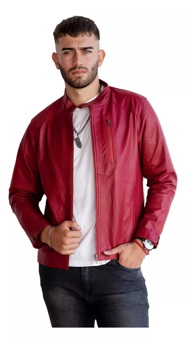 CAMPERA DE CUERO VACUNO 100% LEGITIMO DE HOMBRE  CAMP GABRI