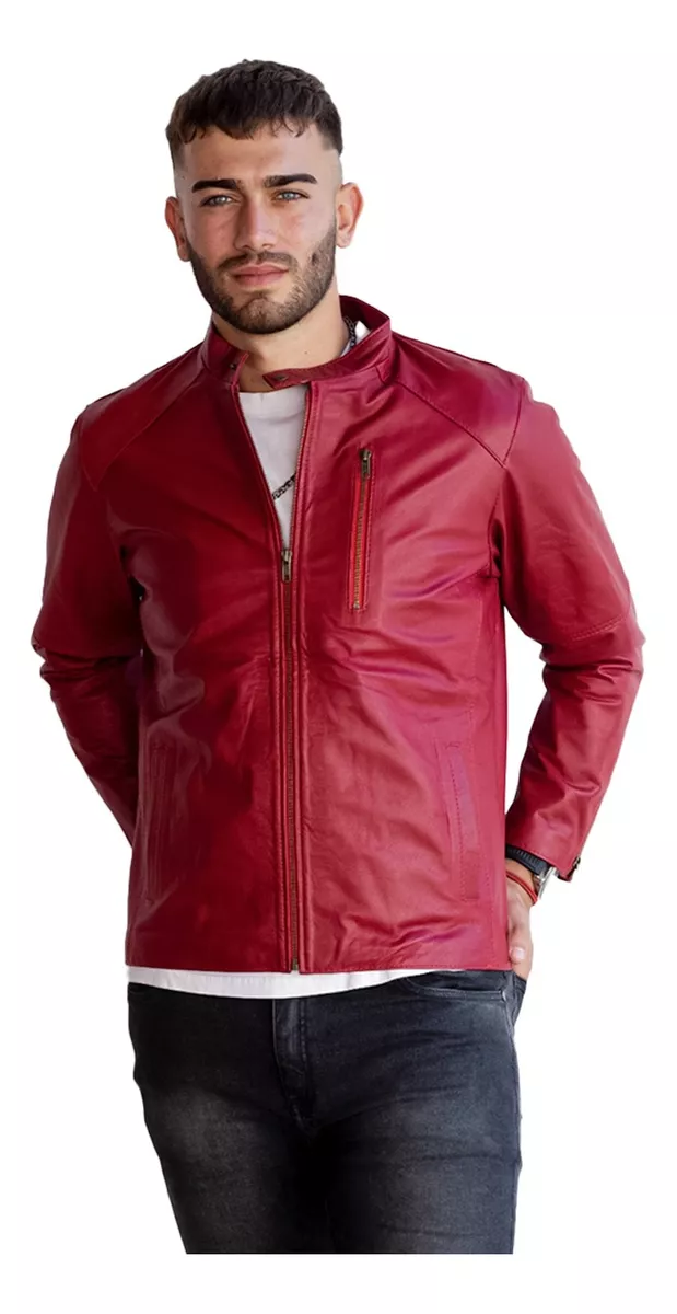 CAMPERA DE CUERO VACUNO 100% LEGITIMO DE HOMBRE  CAMP GABRI