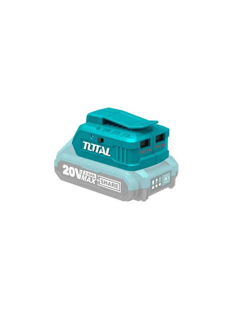Cargador USB batería 20V Total (2 salidas) | TUCLI2001