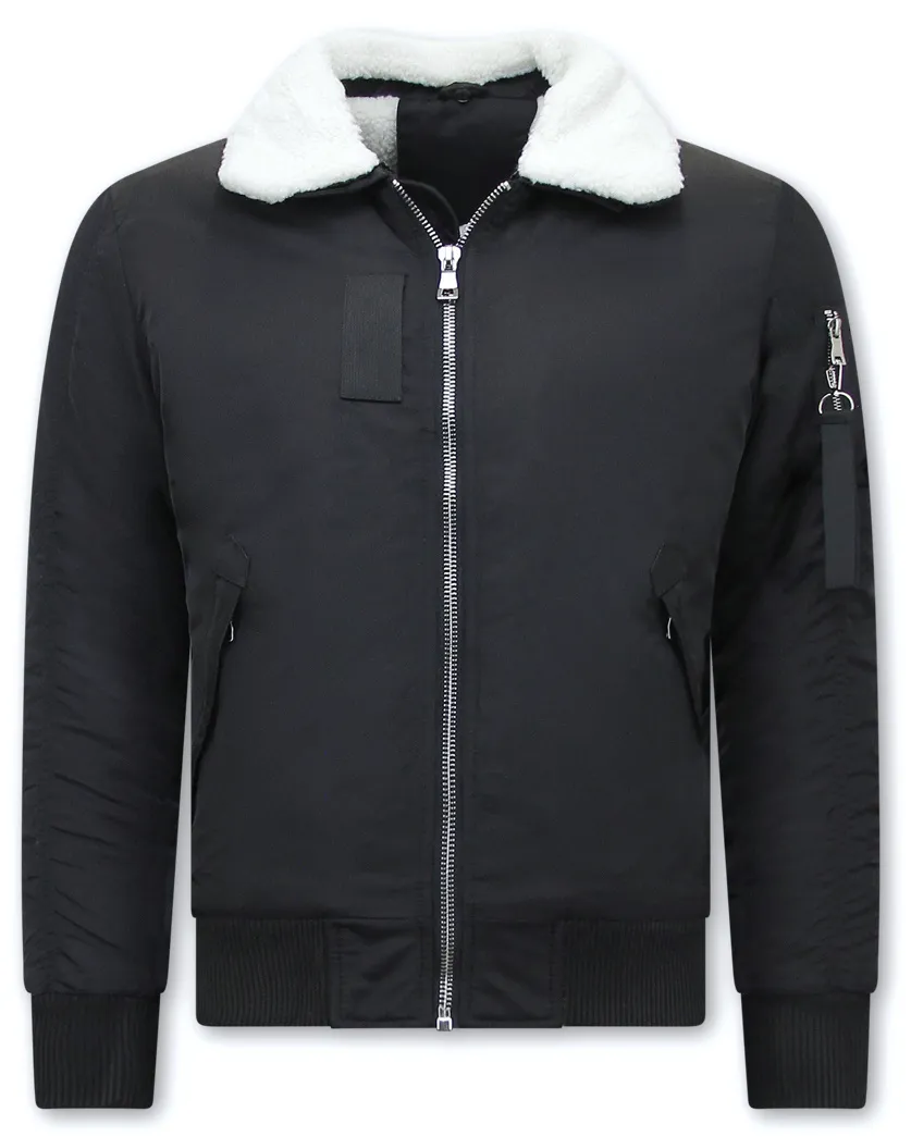 CHAQUETA BOMBER PARA HOMBRE  H3213  NEGRO