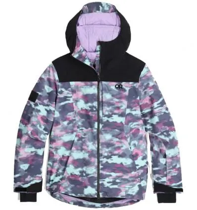 Chaqueta para mujer Outdoor Research Snowcrew (Calcite Camo/Negro)
