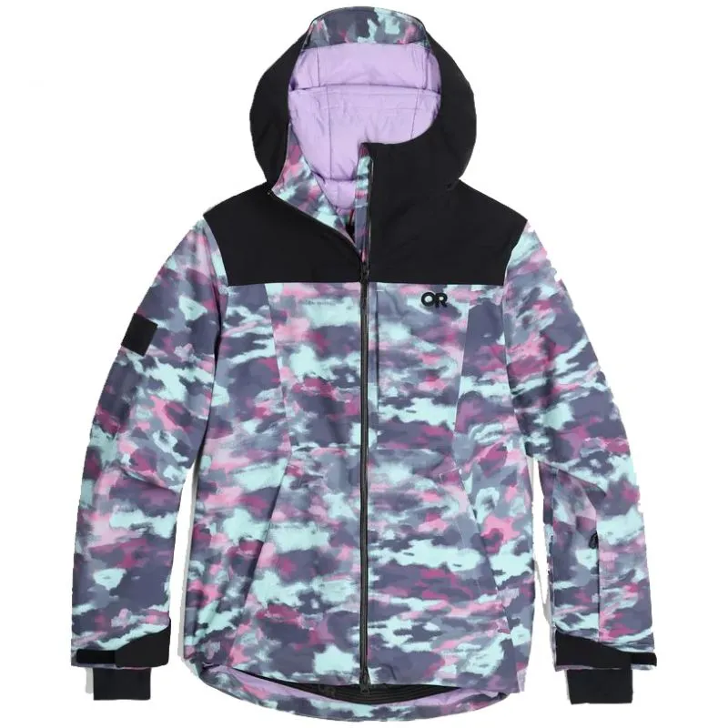 Chaqueta para mujer Outdoor Research Snowcrew (Calcite Camo/Negro)