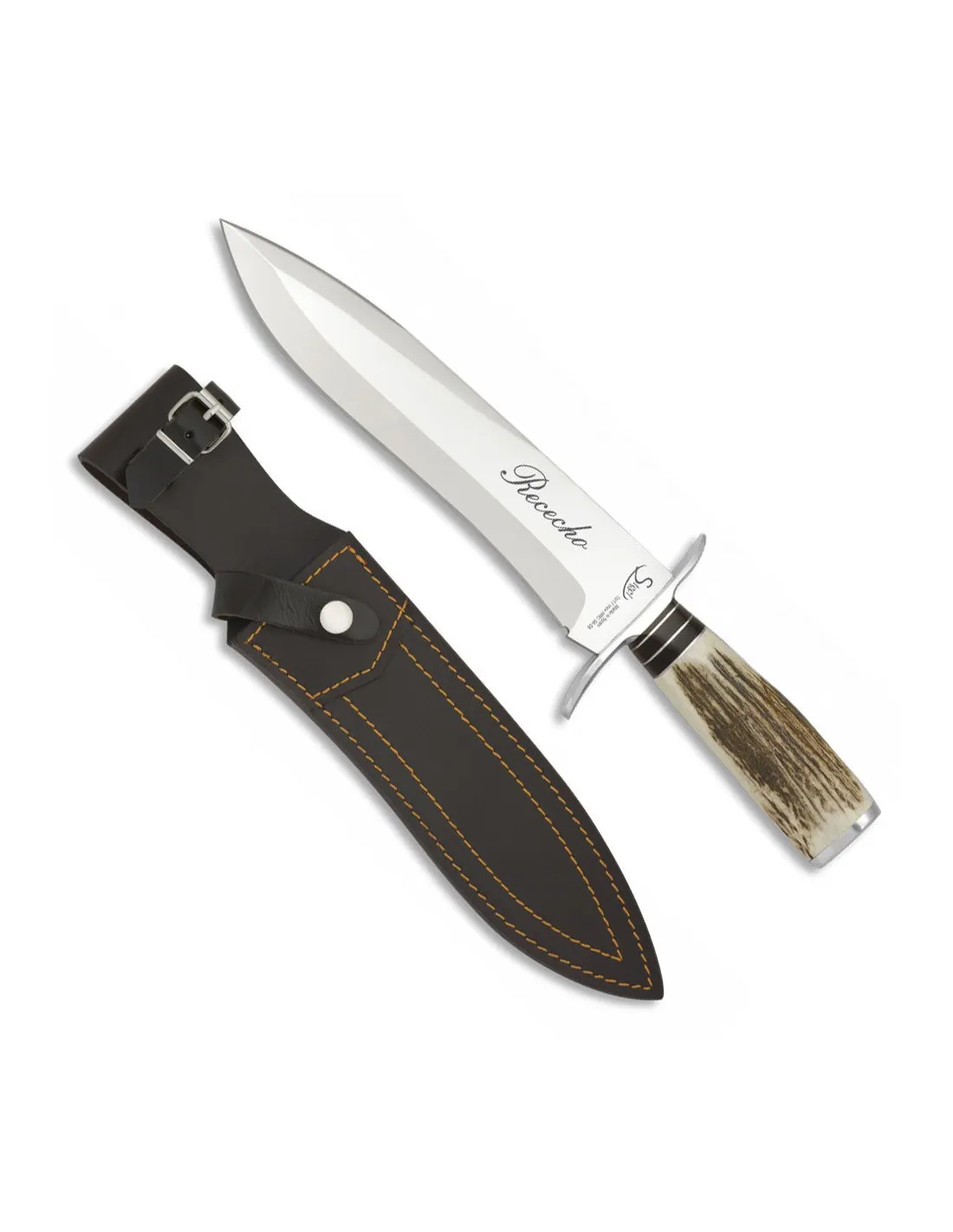 Cuchillo de remate de Caza Rececho, asta de ciervo