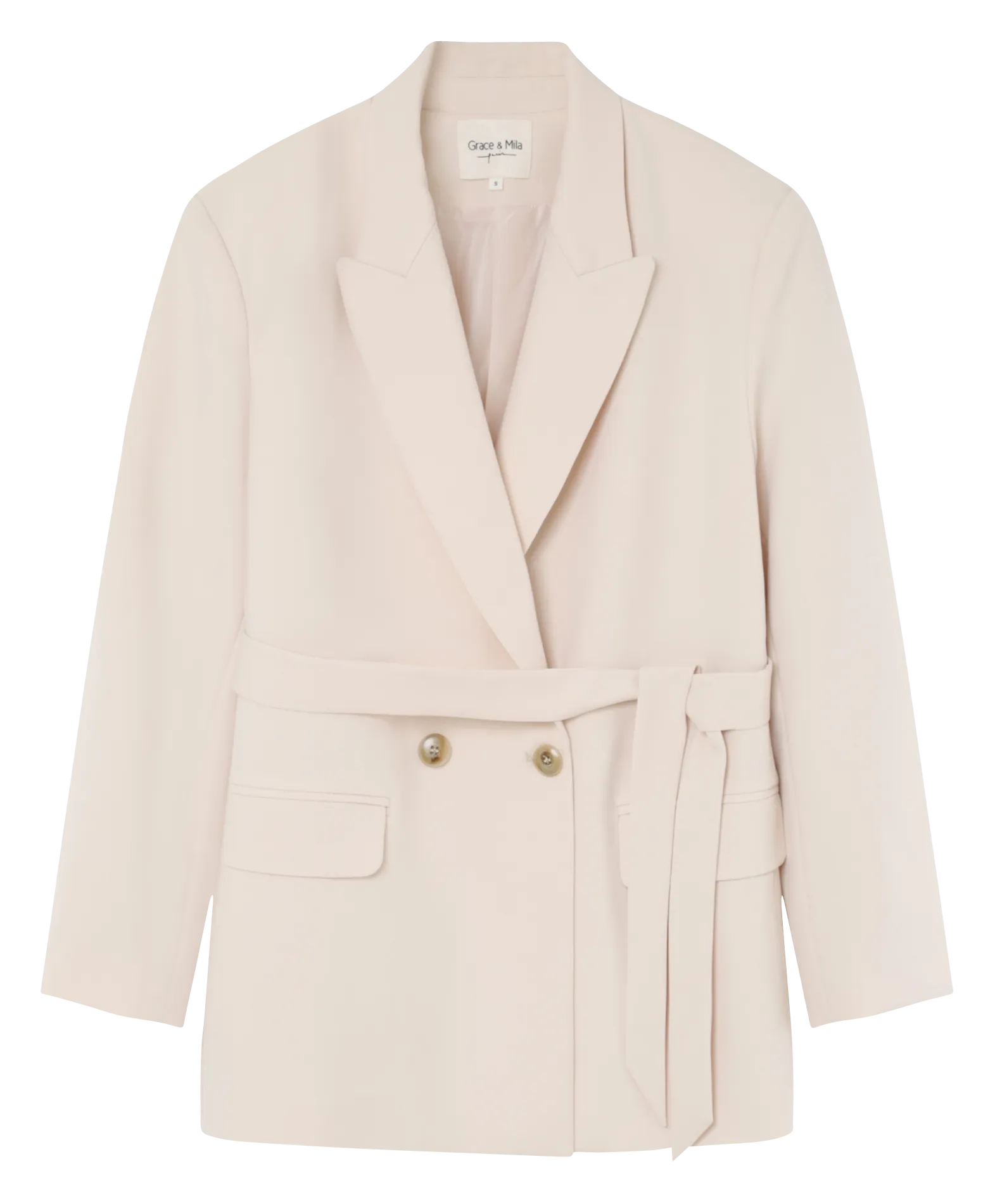 ELLIE  CHAQUETA CON CUELLO SASTRE EN BEIGE