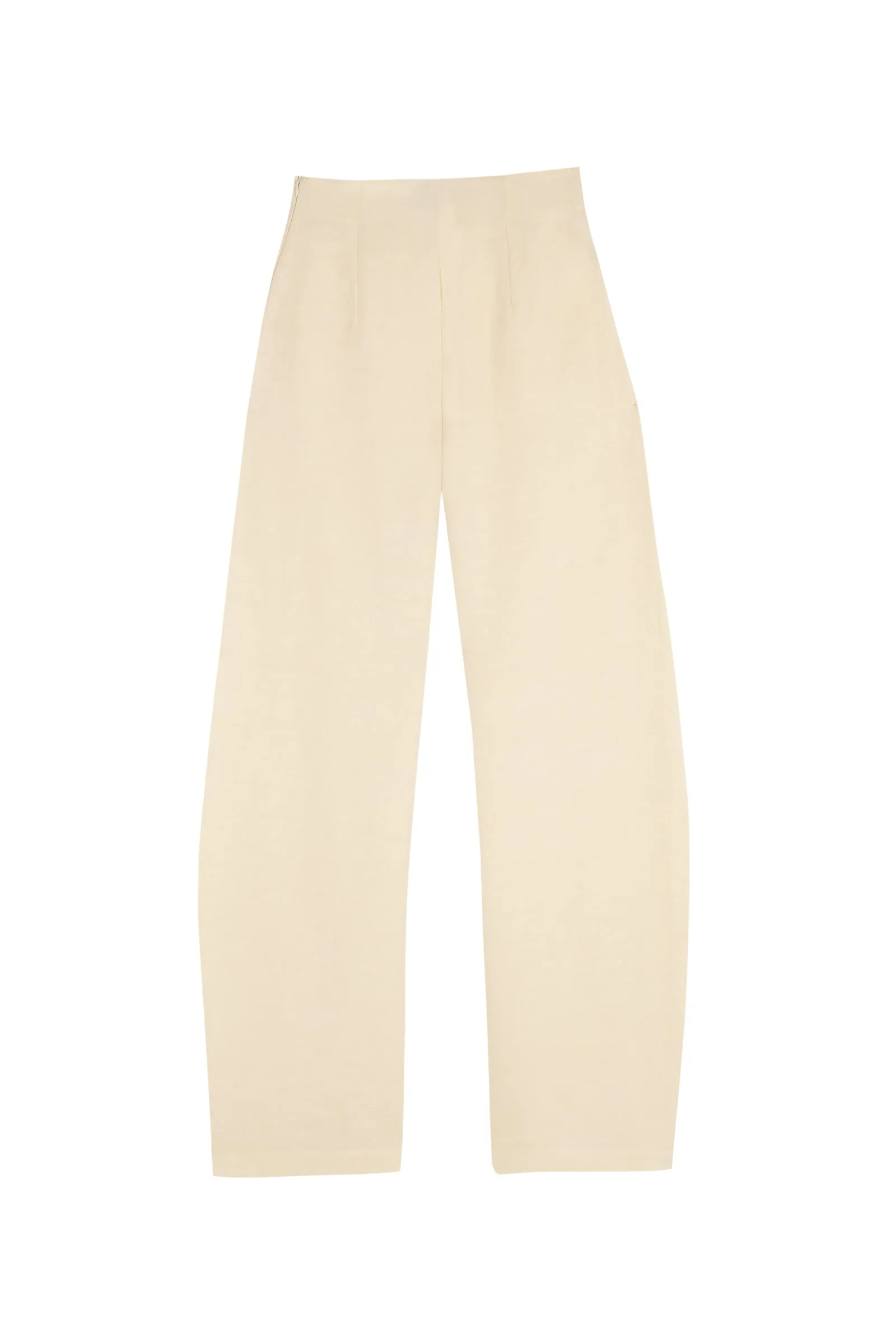 Fania, vanilla linen and viscose pants