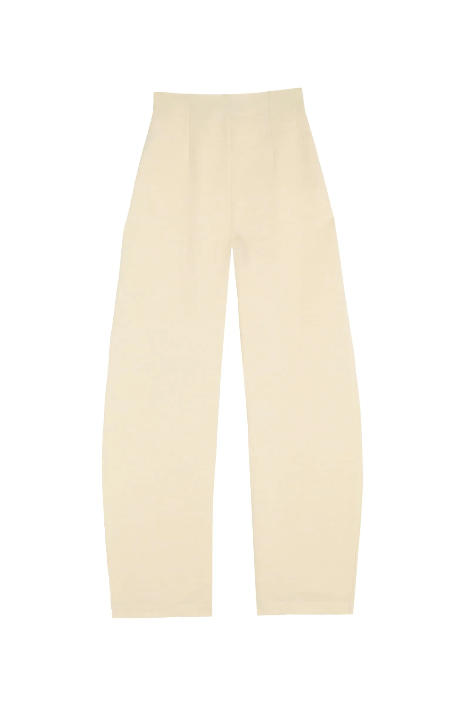 Fania, vanilla linen and viscose pants