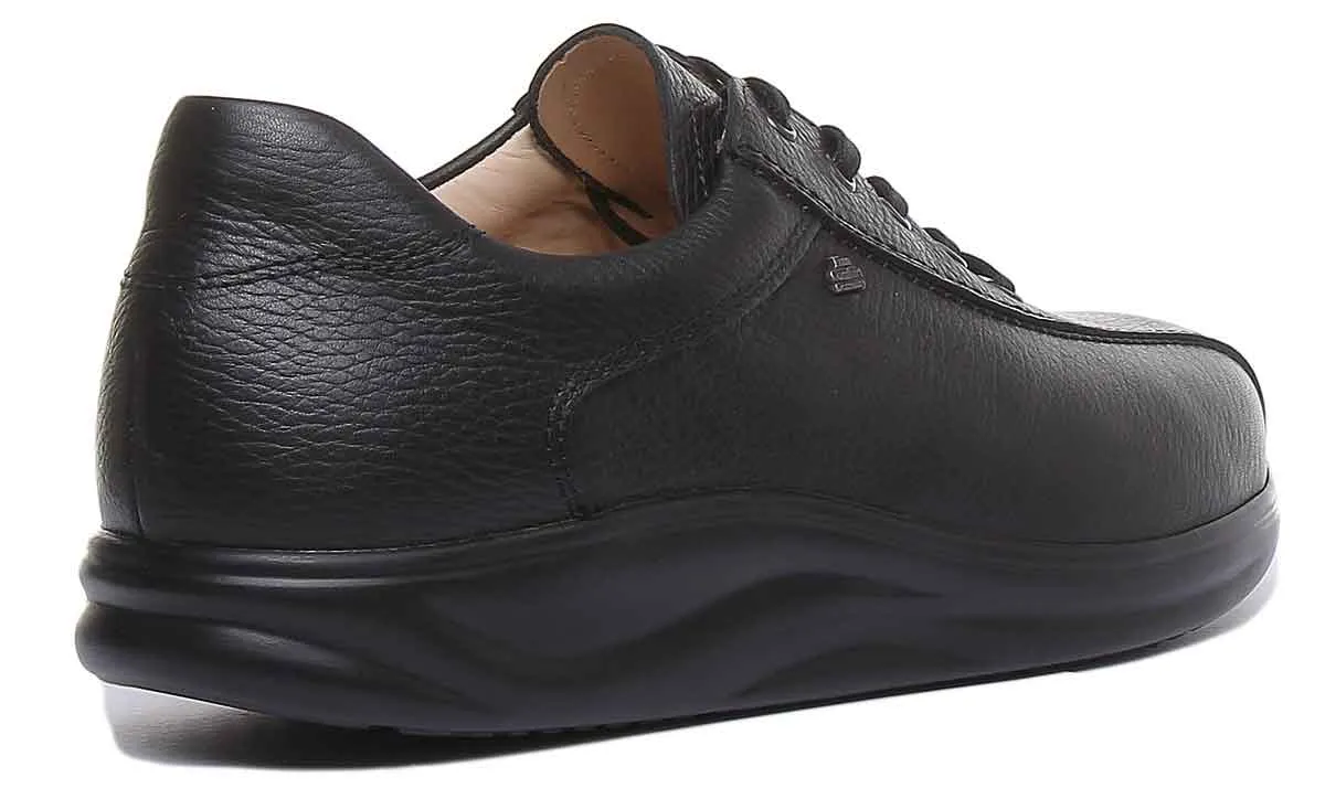 Finn Comfort Watford Zapatos Oxford confort con cordones para hombre en negro