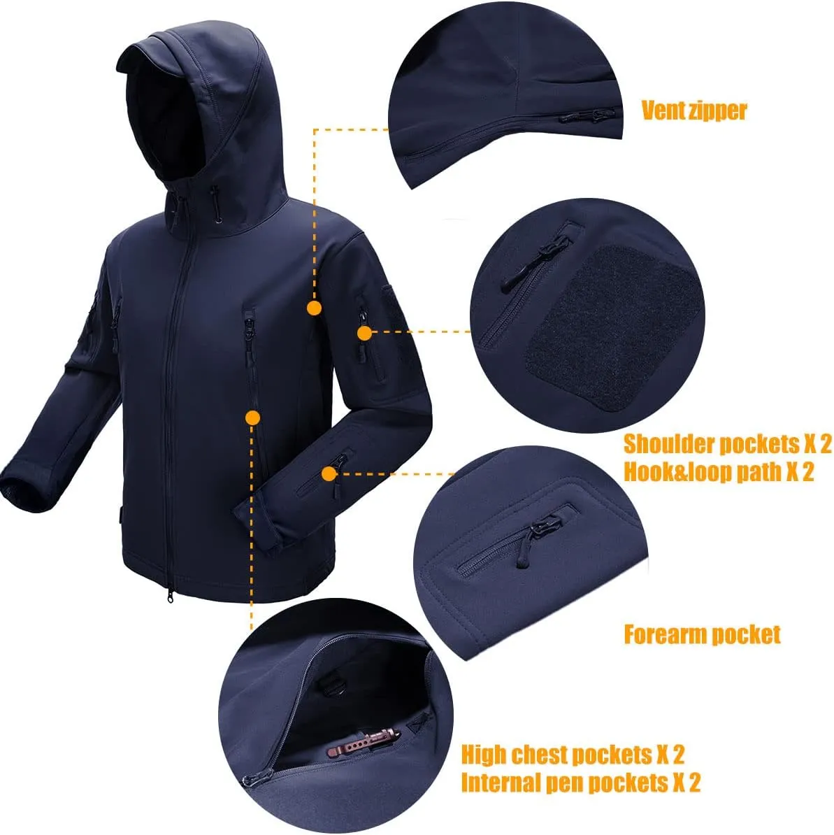 FREE SOLDIER Hombre Chaquetas Invierno