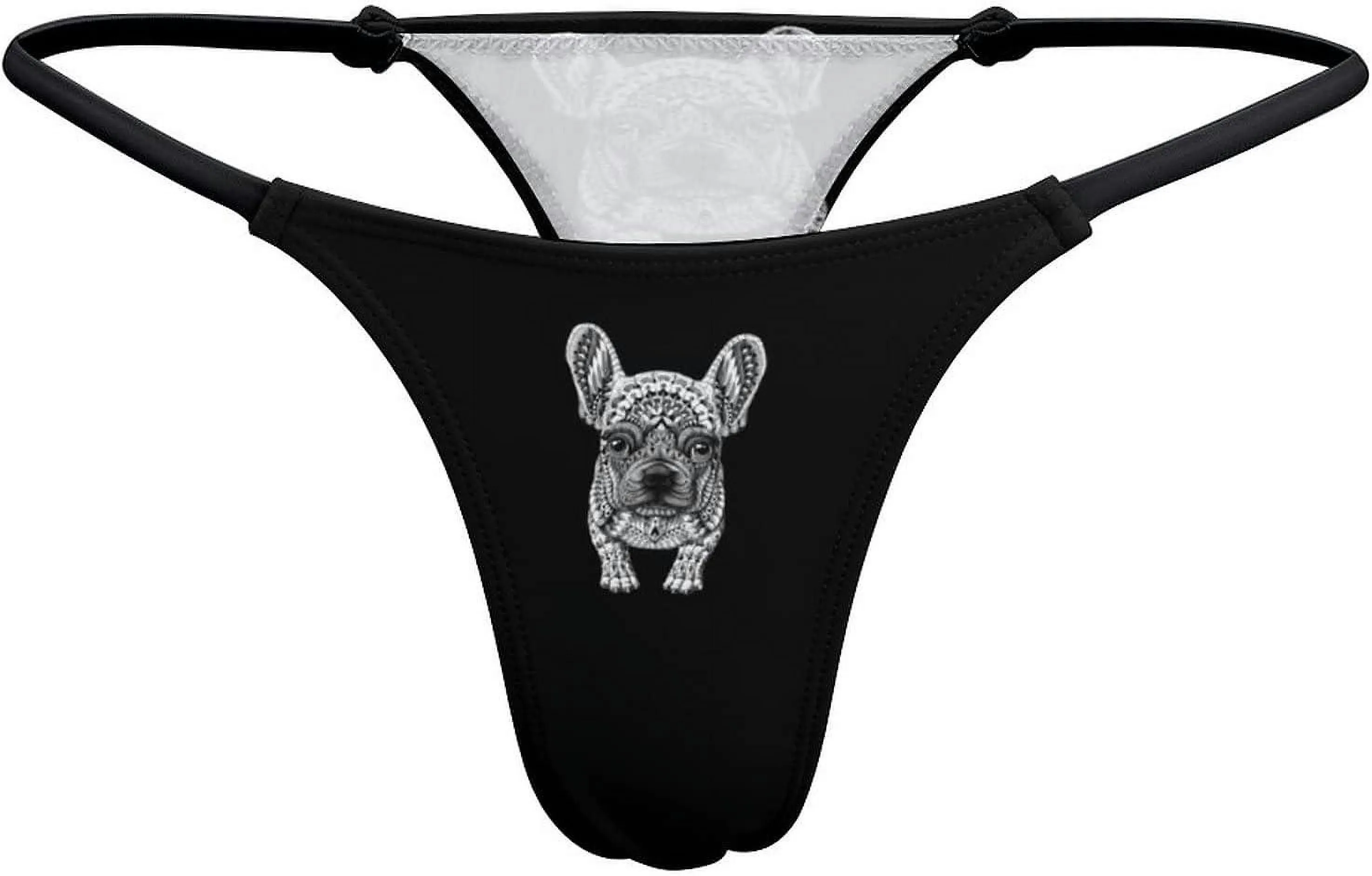 FRENCHIE FRENCH BULLDOG GSTRING THONGS WOMEN'S TBACK UNDERWEAR PANTYGT153