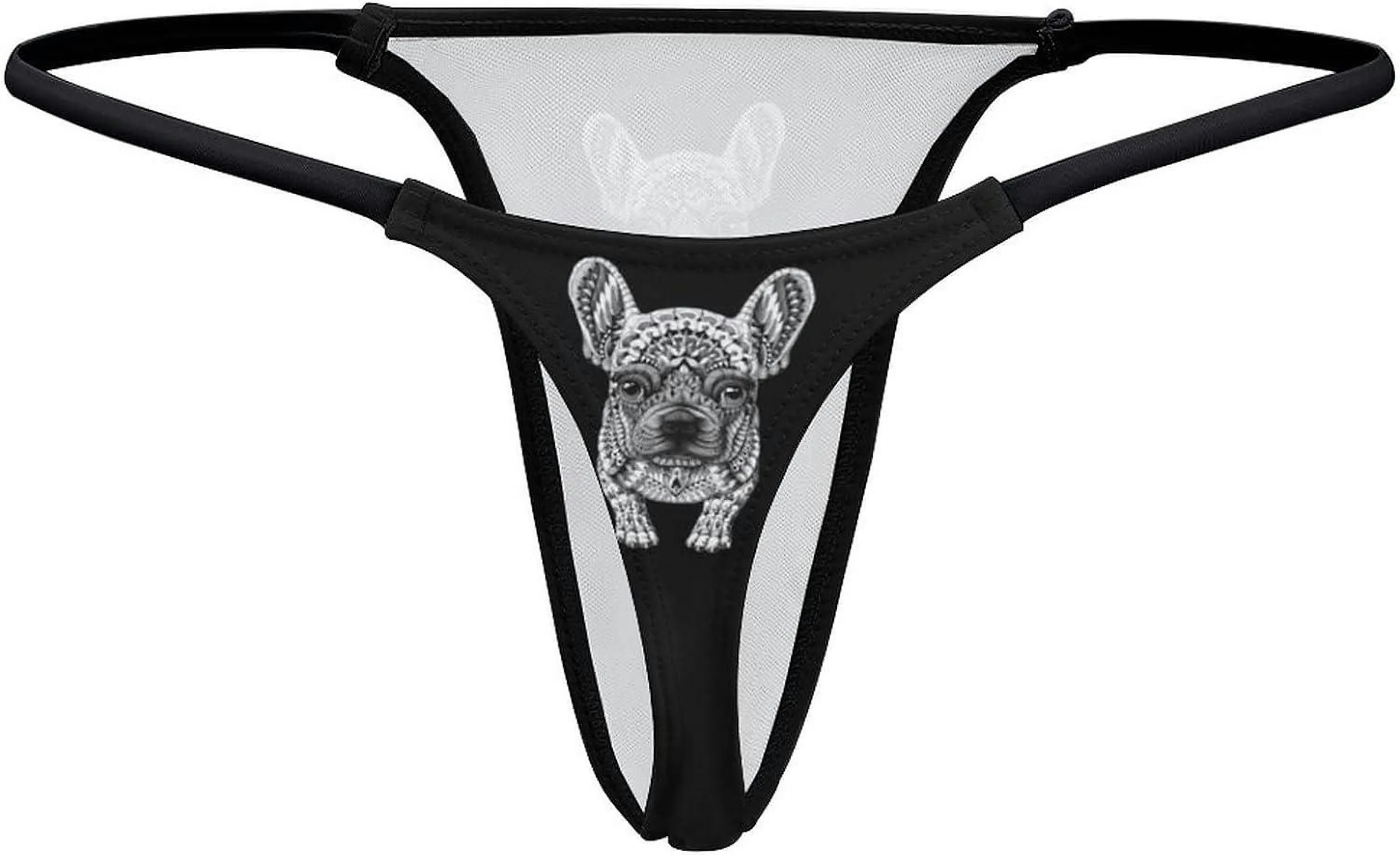 FRENCHIE FRENCH BULLDOG GSTRING THONGS WOMEN'S TBACK UNDERWEAR PANTYGT153