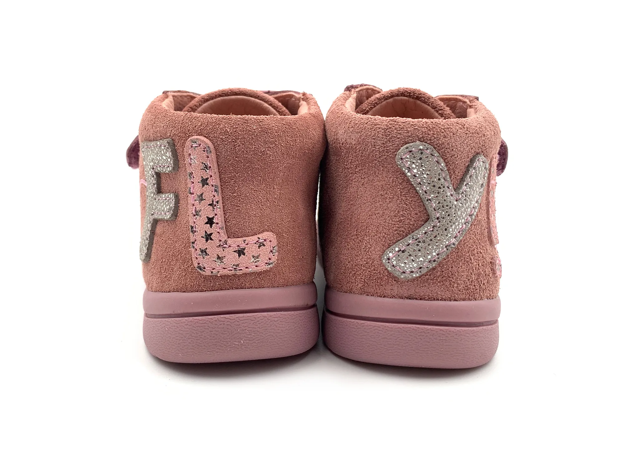 Garvalin 221302 Botita Velcro Serraje Brown Rose NiÑa