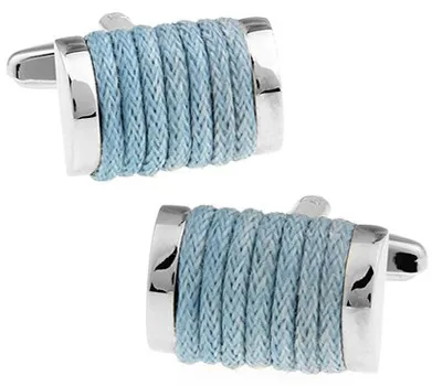 Gemelos para camisa Cuerda Azul Claro
