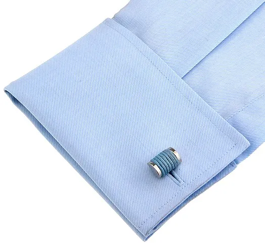 Gemelos para camisa Cuerda Azul Claro