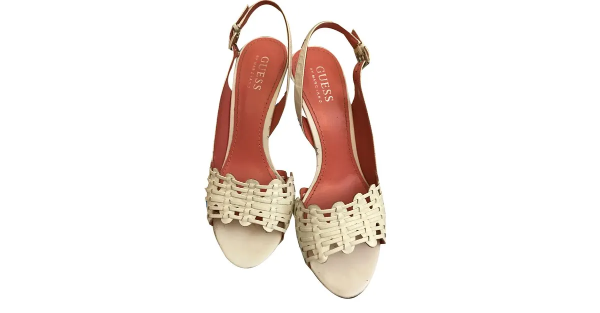 Guess Sandalias Blanco 