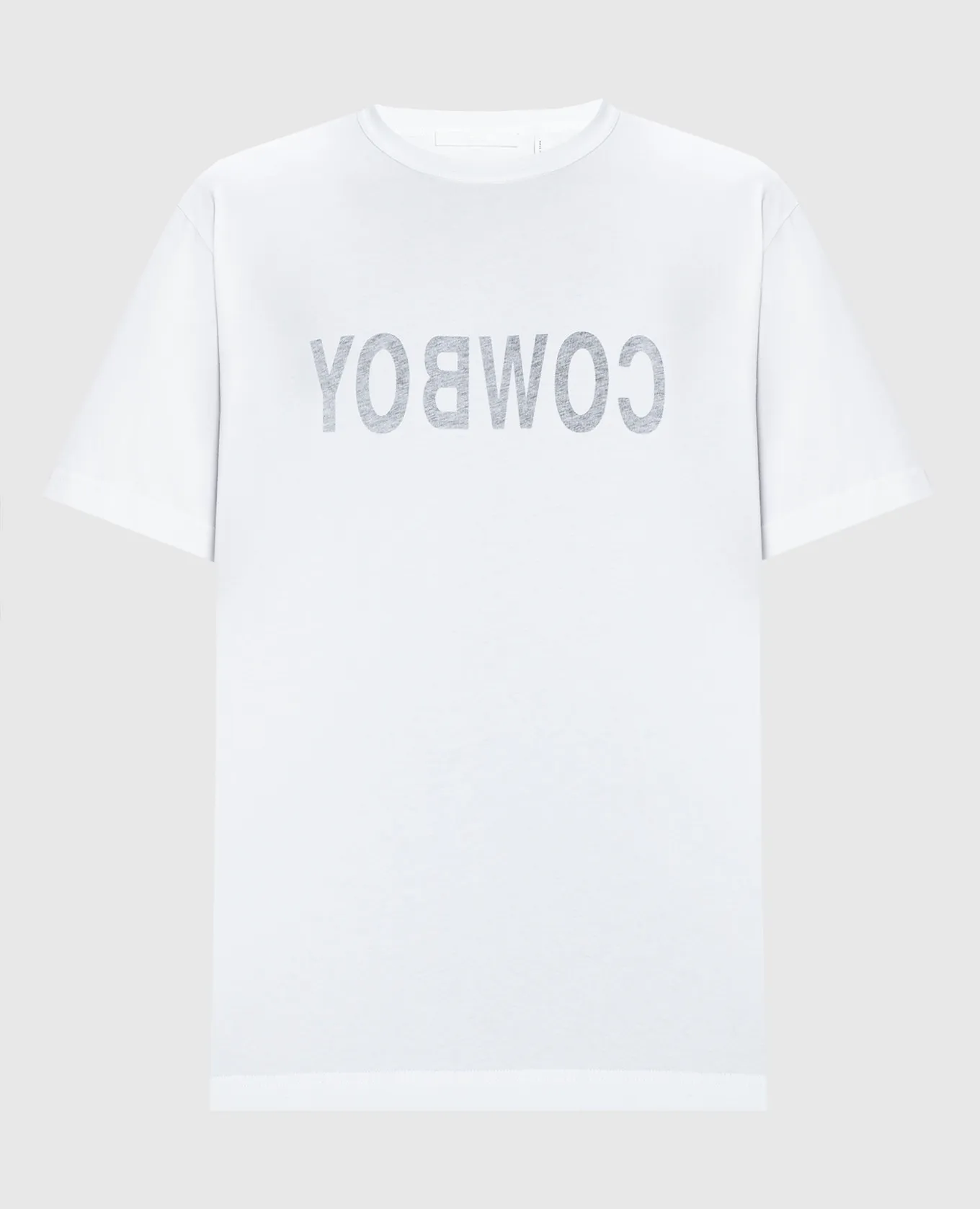 HELMUT LANG WHITE TSHIRT WITH A PRINT