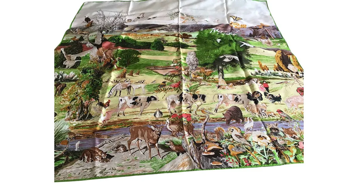Hermès "jardin d'éden ou "naturalia" Multicolor 