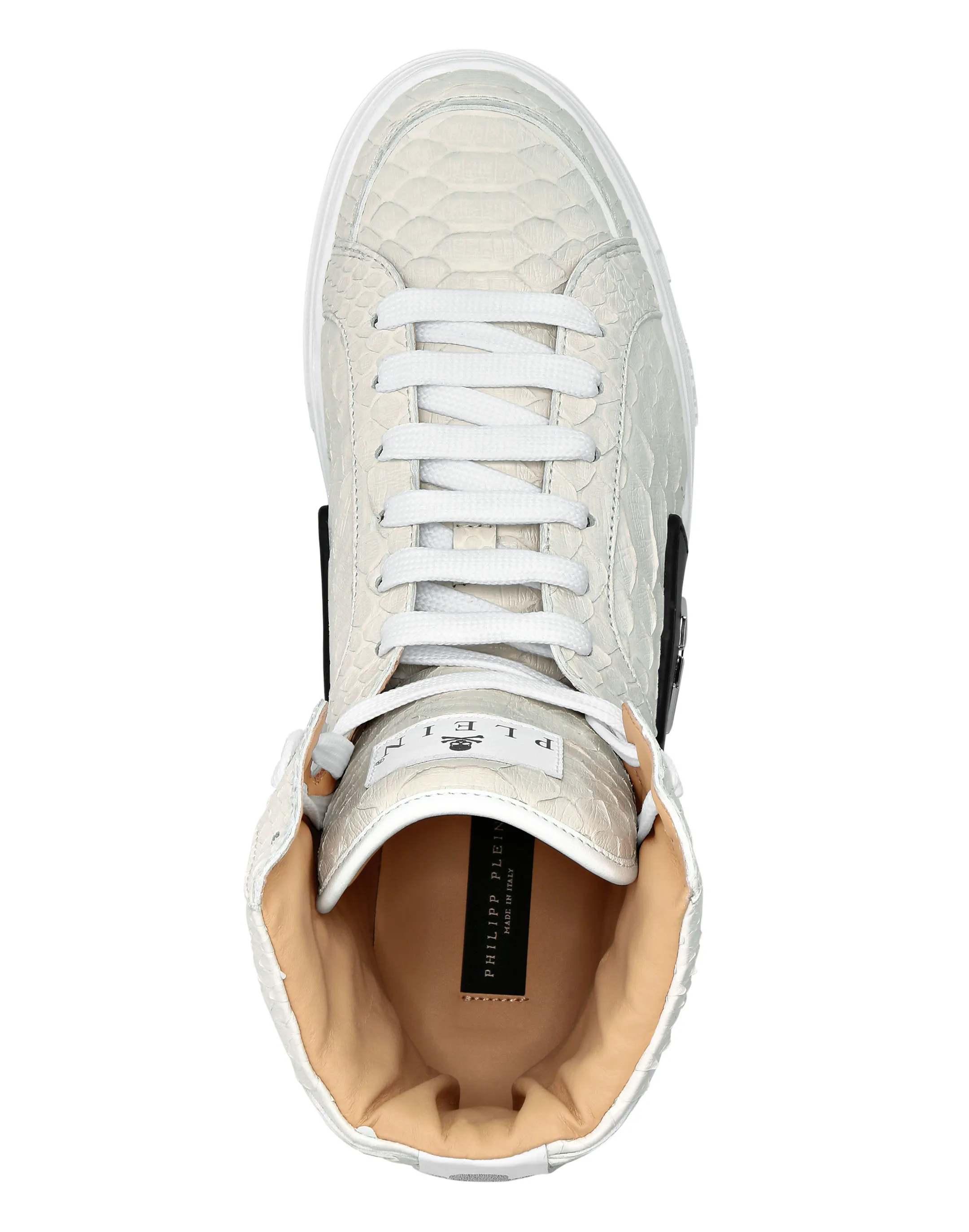 HITOP SNEAKERS MONEY KICK$ PYTHON PLATINUM HEXAGON