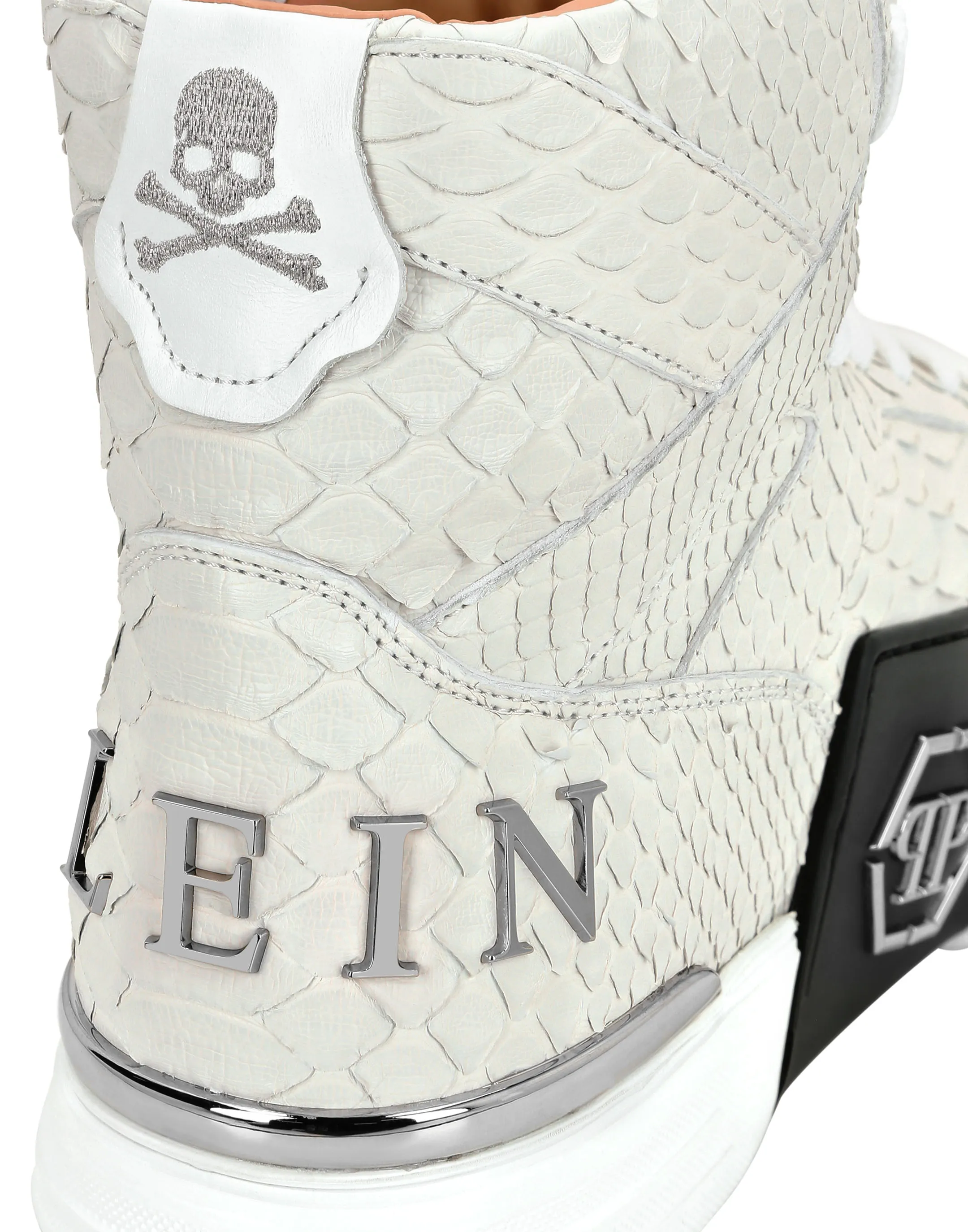 HITOP SNEAKERS MONEY KICK$ PYTHON PLATINUM HEXAGON