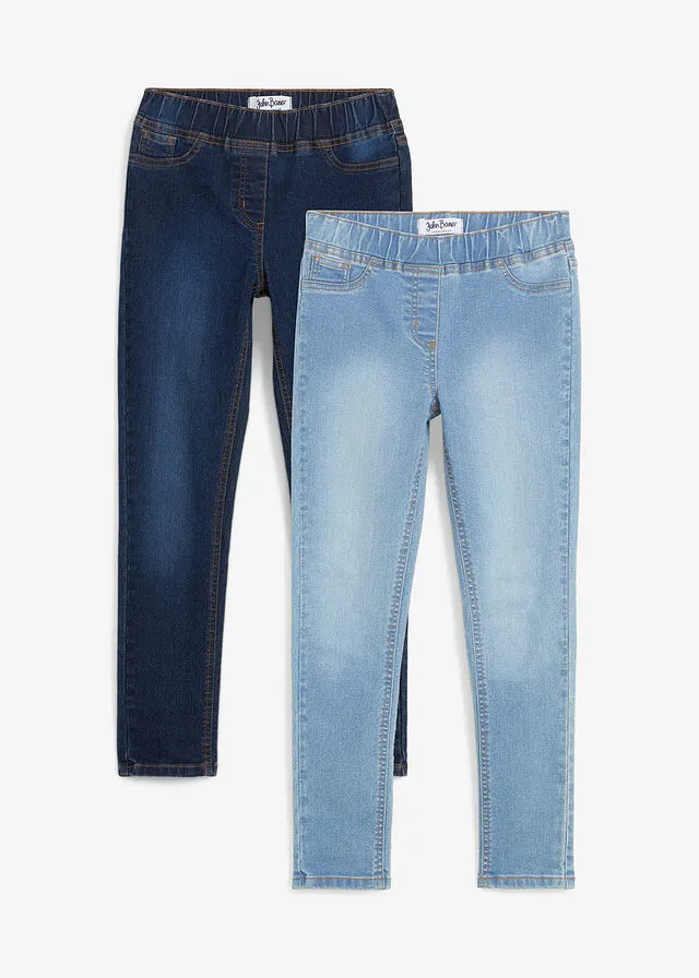 Jeggings Denim oscuro + denim claro