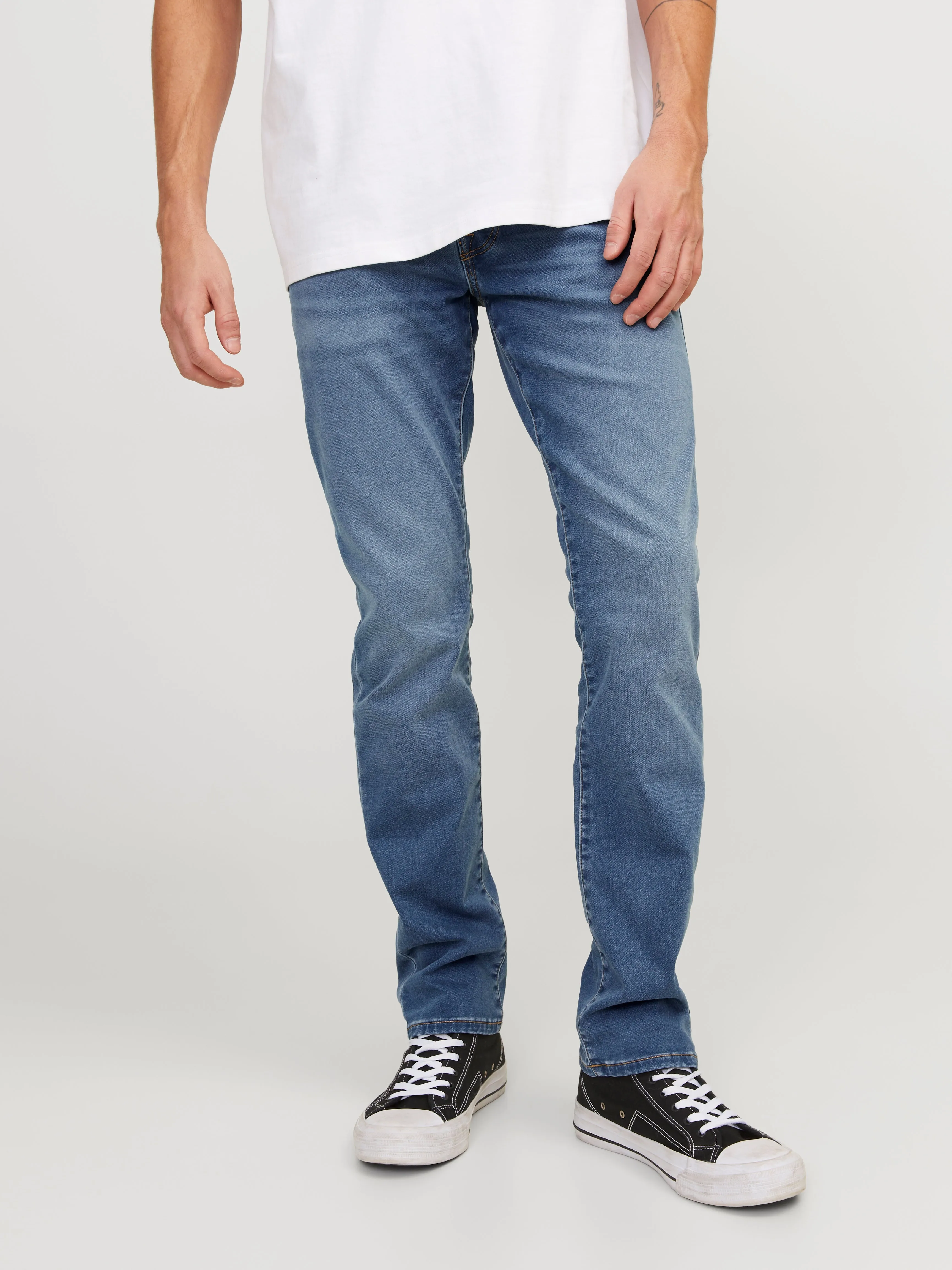 JJIGLENN JJICON SQ 318 I.K Vaqueros de corte slim | Azul intermedio | Jack & Jones®