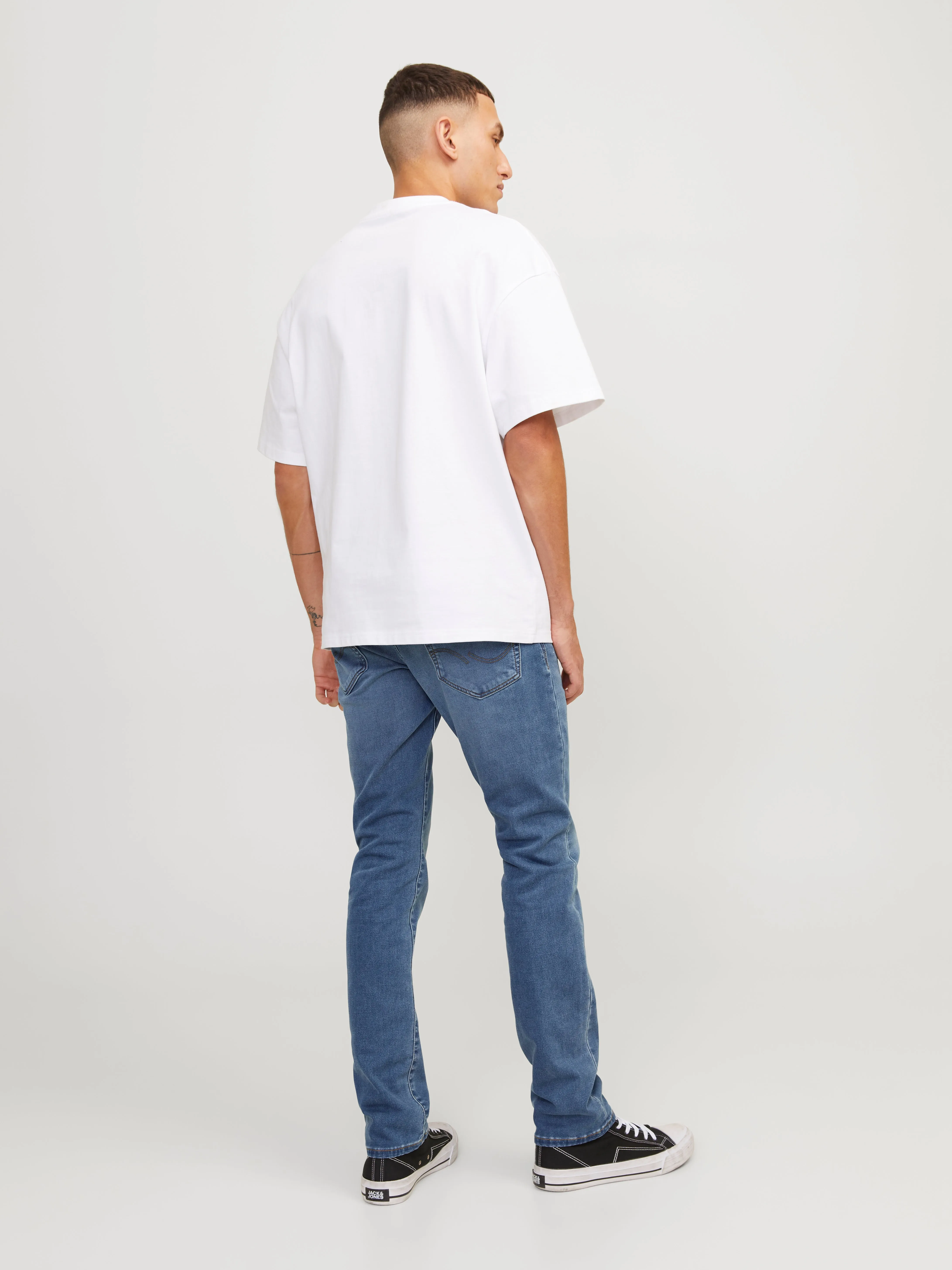 JJIGLENN JJICON SQ 318 I.K Vaqueros de corte slim | Azul intermedio | Jack & Jones®
